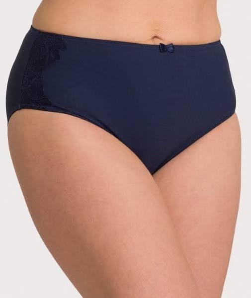 Ava & Audrey Jacqueline Full Brief With Lace - Sapphire - 18 Sapphire