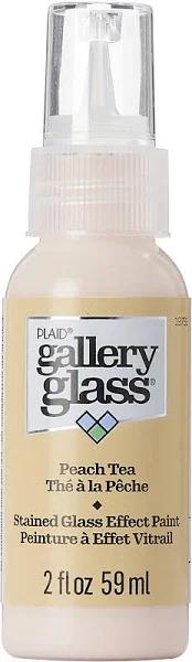 FolkArt Gallery Glass Paint 2oz - Peach Tea