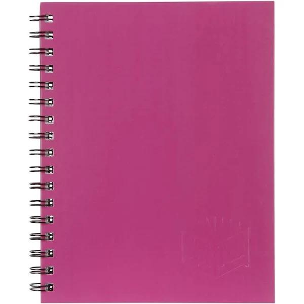 Spirax 512 Hard Cover Notebook 200 Pages A4 Pink