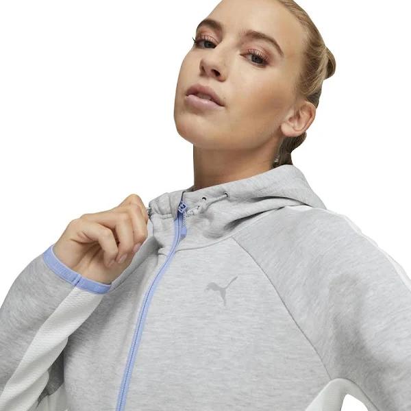 Puma Womens Evostripe Full-Zip Hoodie Grey M