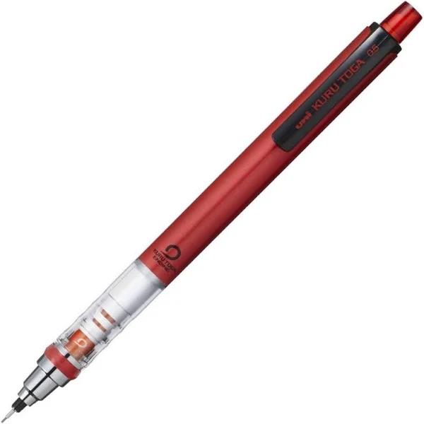 Mitsubishi Pencil Kurutoga Mechanical Pencil Standard Model 0.5mm Red