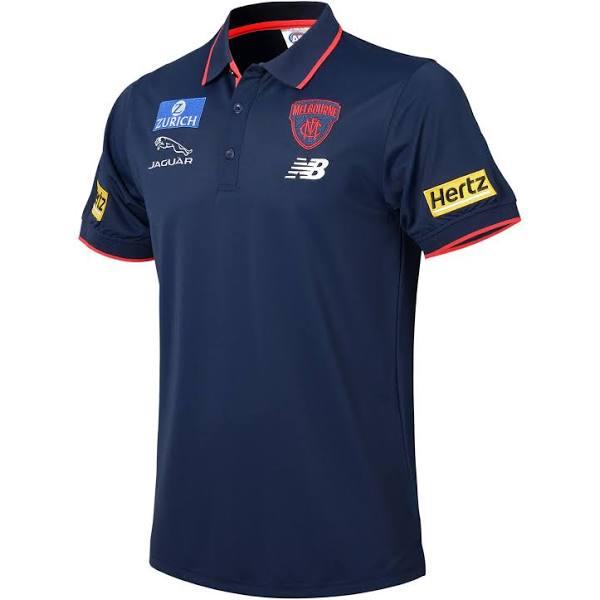 Melbourne Demons 2022 Mens Media Polo Navy S