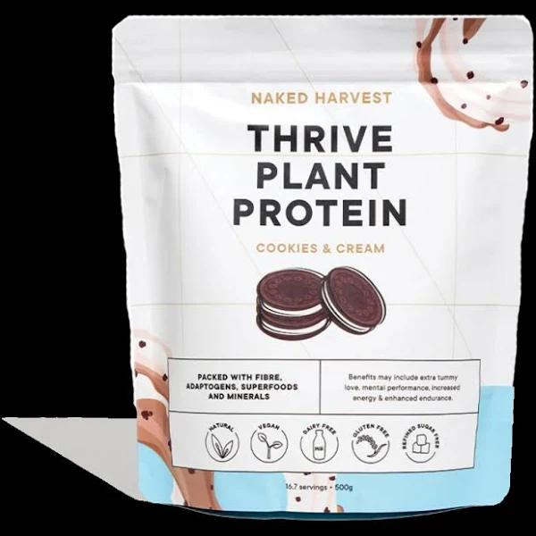 Naked Harvest Thrive Plant Protein 500g Cookies & Cream