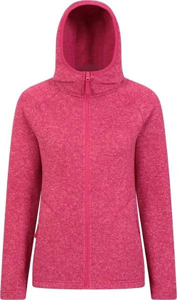 Mountain Warehouse Womens/Ladies Nevis Full Zip Hoodie Bright Pink 14 UK Mixed Womens Full Zip Hoodie