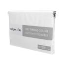 Algodon 300TC Cotton Fitted Sheet Long Single Size White