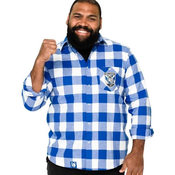 NRL Bulldogs 'Lumberjack' Flannel Shirt M