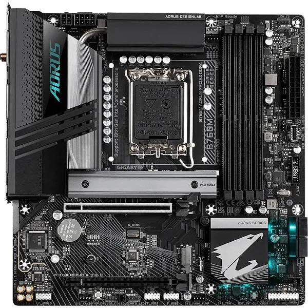 Gigabyte B760M AORUS Pro AX DDR4 LGA1700 mATX Desktop Motherboard