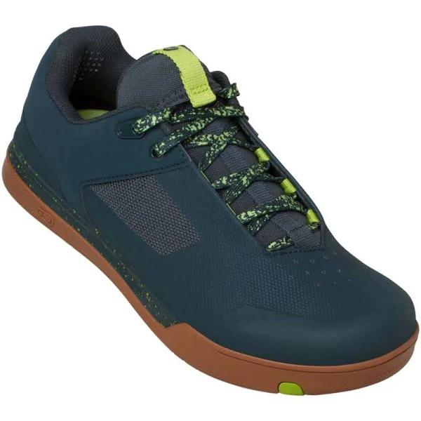 Crank Brothers Mallet Lace Limited Edition Splatter Clipless Shoes US 11.5 / Petrol - Lime Gum