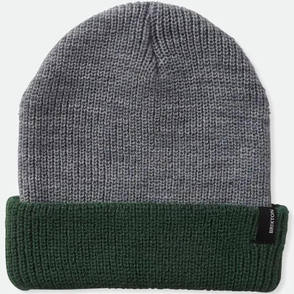 Heist Beanie - Light Heather Grey/Pine Needle