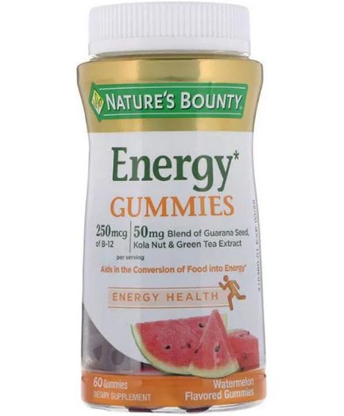 Nature's Bounty Energy Gummies - Watermelon - 60 Gummies