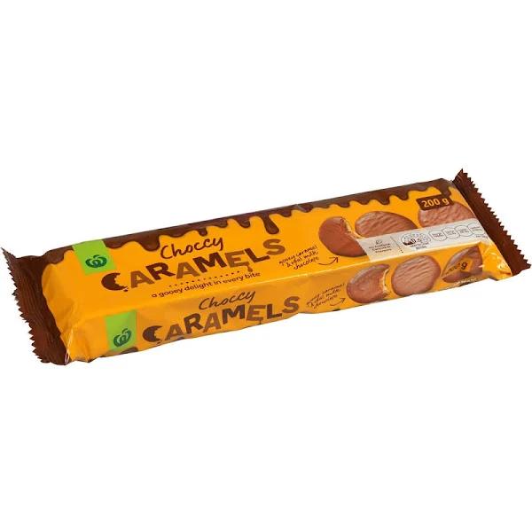 Woolworths Choccy Caramels 200g