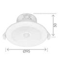 Brilliant Lumascan 9W CCT Downlight With PIR Sensor - White