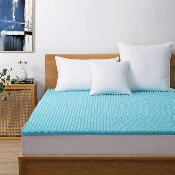 Dreamaker Gel Infused Convoluted Memory Foam Underlay - Queen Bed