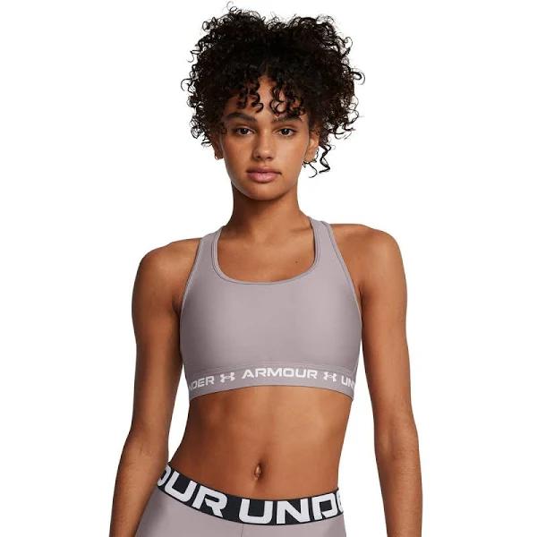 Under Armour Womens Crossback Medium Support Sports Bra Grey XL