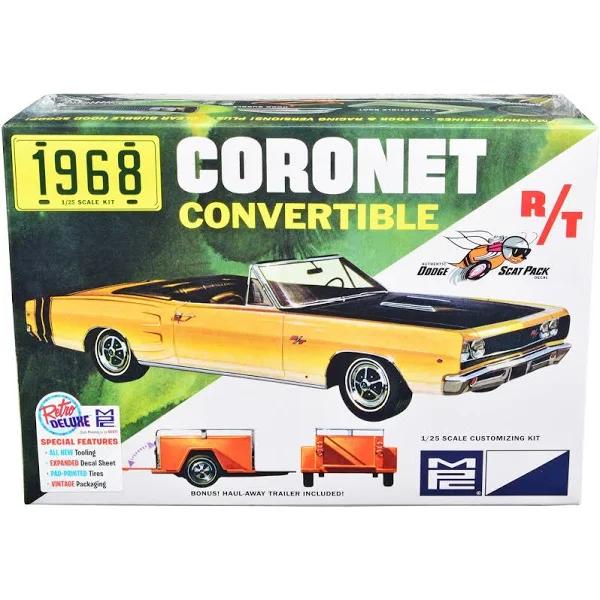 MPC 1:25 1968 Dodge Coronet Convertiblew/Trailer