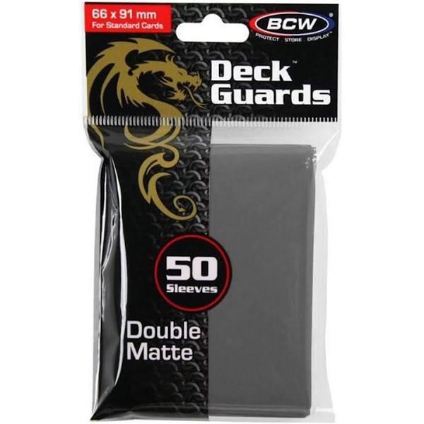 BCW Deck Protectors Standard Matte Gray (50 Sleeves Per Pack)