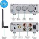 Fosi Audio BT10A-S Bluetooth 5.0 Amplifier Stereo Audio Receiver, 2 Channel Class D Mini Hi-Fi Integrated Tpa3116 Amp, For Passive Speakers 50W x 2,