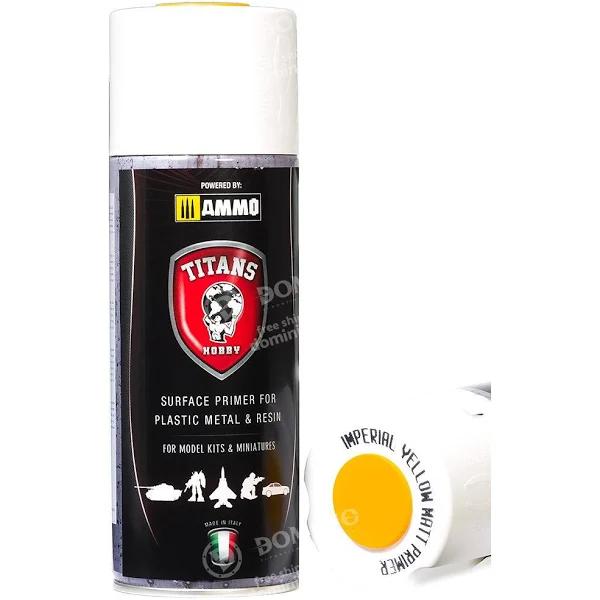 Ammo by MIG - Titans Hobby - Aerosol Spray - Imperial Yellow Matt Primer 400ml | Ozzie Collectables