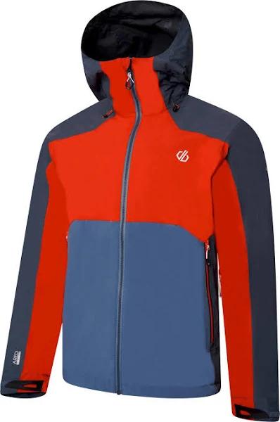 Dare 2B Mens Touchpoint II Waterproof Jacket (Burnt Salmon/Stellar Blue) (XL)