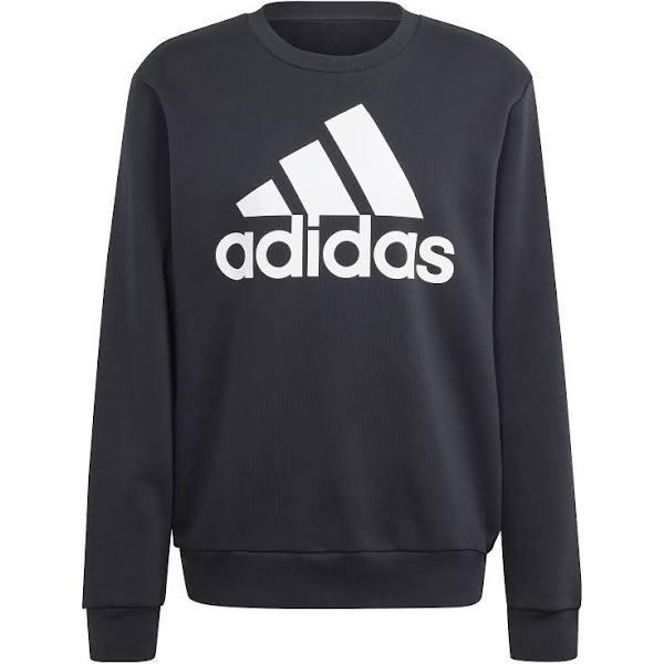 Adidas Mens Essentials Fleece Big Logo Sweatshirt Black L