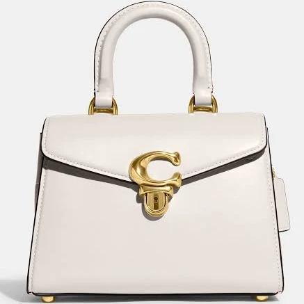 Coach Luxe Refined Sammy 21 Leather Bag White