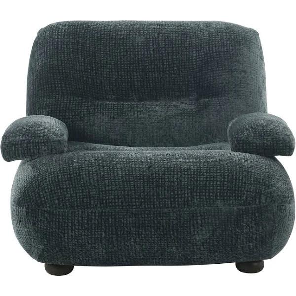 Kenner Arm Chair Deep Green Grid | Deep Green | Upholstery | Early Settler Furniture