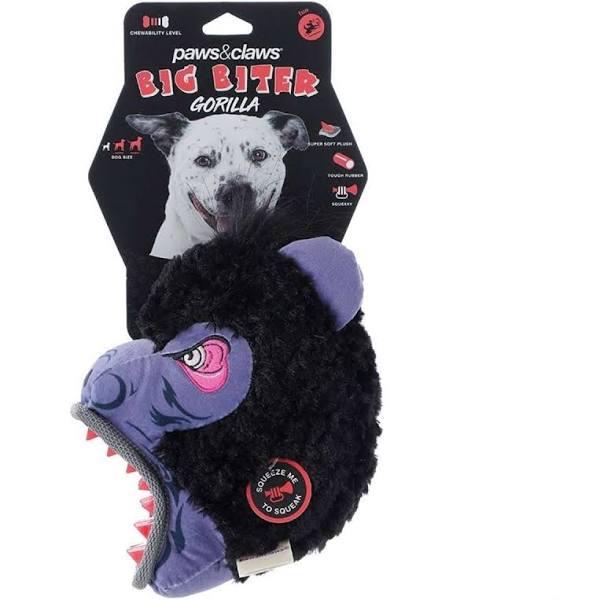 Paws & Claws 21cm Big Biter Gorilla TPR/Plush Pet/Dog Toy w/ Squeaker