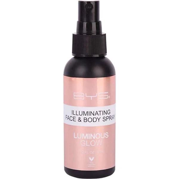 BYS 45ml Luminous Glow Illuminating Liquid Spray Face & Body Skin Hydrating Mist