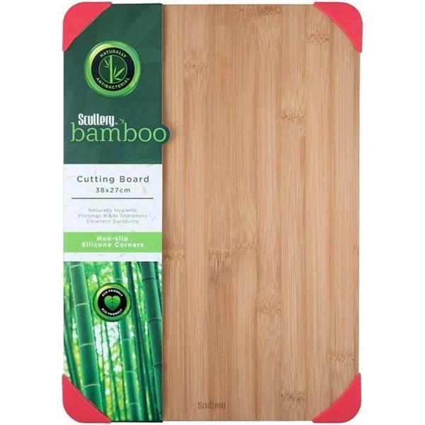 Scullery Bamboo Chopping Board with Non-slip Corners Size 38cm