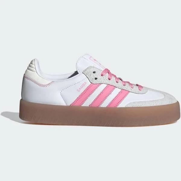 adidas-Sambae Shoes-Women-Cloud White / Bliss Pink / Off White-10