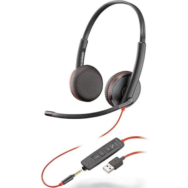 Plantronics Blackwire C3225 Stereo 3.5mm/USB-A Headset