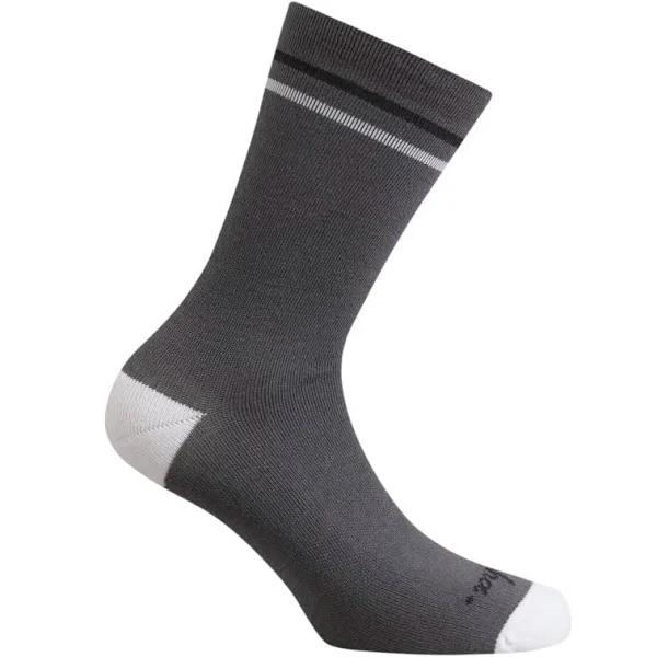 Rapha Merino Socks Regular - Carbon Grey/Off-White, Large