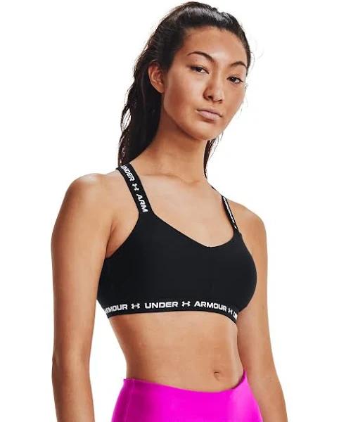 Under Armour Women's Crossback Low Sports Bra Black XL