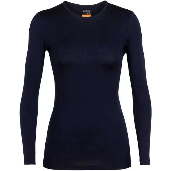 Icebreaker 200 Oasis LS Crewe (Women's) Midnight Navy / L