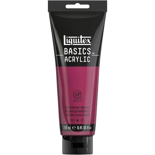 Liquitex Basics Acrylic Paint 8.45-oz Tube, Quinacridone Magenta