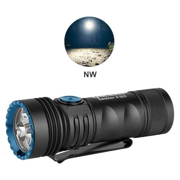 Olight Seeker 4 Mini 1200 Lumens Mini EDC Torch with White & UV Light