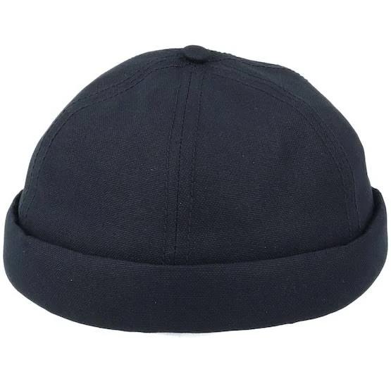 Equip - Black Docker Beanie - Skully Cotton Canvas Black Docker @ Hatstore