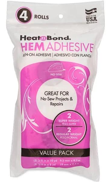 HeatnBond Hem Iron - On Adhesive - 4/Pkg