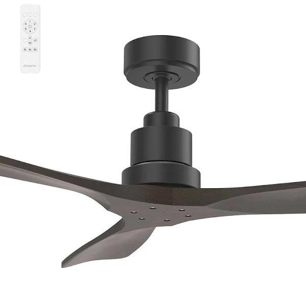 Martec MMDC103MW 42" Mallorca Mini DC Ceiling Fan Matt Matt Black / Walnut