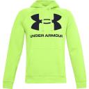 Under Armour Mens Rival Fleece Big Logo Hoodie Grey L