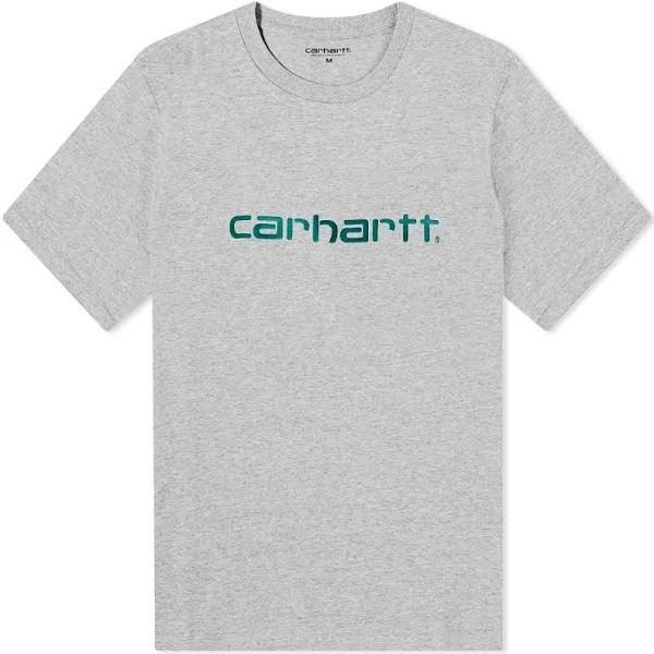 Carhartt WIP S/S Script T-Shirt - Grey Heather / Chervil - 2XL - Men