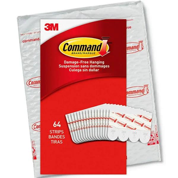 Command GP022-64NA Small Refill 64 Strips White