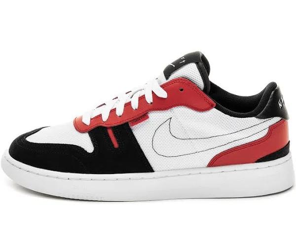 Nike Squash-Type Sneakers in White/Red