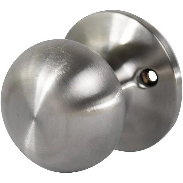 Lockwood Satin Stainless Steel Symmetry Dummy Door Knob