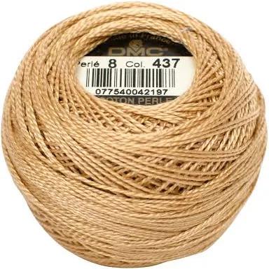 DMC Pearl Cotton Ball Size 8 87yd Light Tan