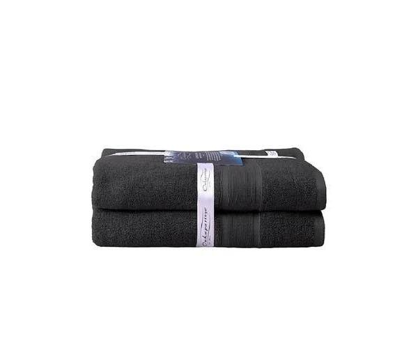 2pk Ultimate Alanya Turkish Cotton Bath Towel 550GSM Highly Absorbant Castlerock