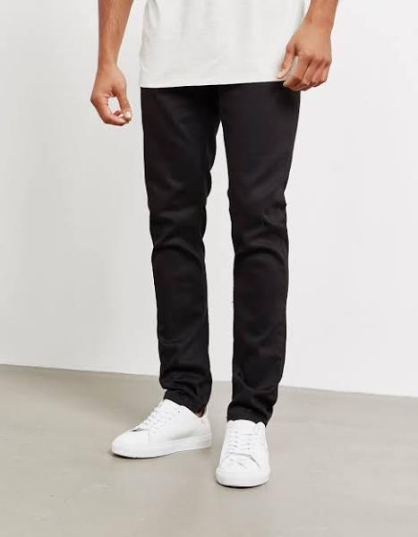 Nudie Jeans Lean Dean Slim Tapered Jeans Dry Black