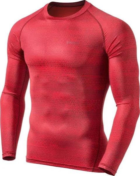 TSLA Men's Cool Dry Fit Long Sleeve Compression Shirts, Athletic Workout Shirt, Active Sports Base Layer T-Shirt