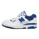 New Balance White & Blue 550 Sneakers