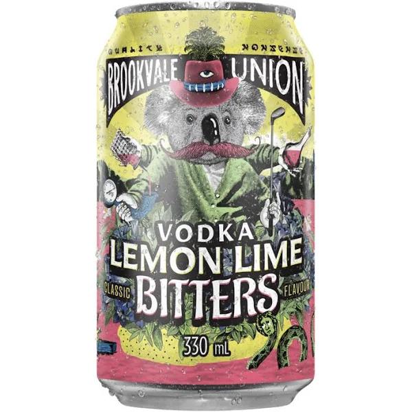 Brookvale Union Vodka Lemon Lime Bitters Can 330ml